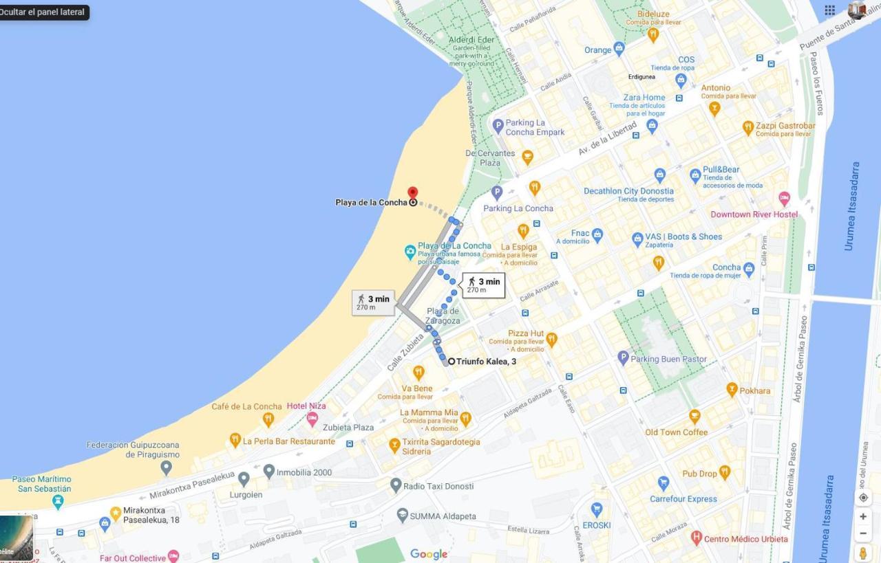 Apartamento Amplio Y Central A Pie De Playa La Concha San Sebastián Eksteriør billede